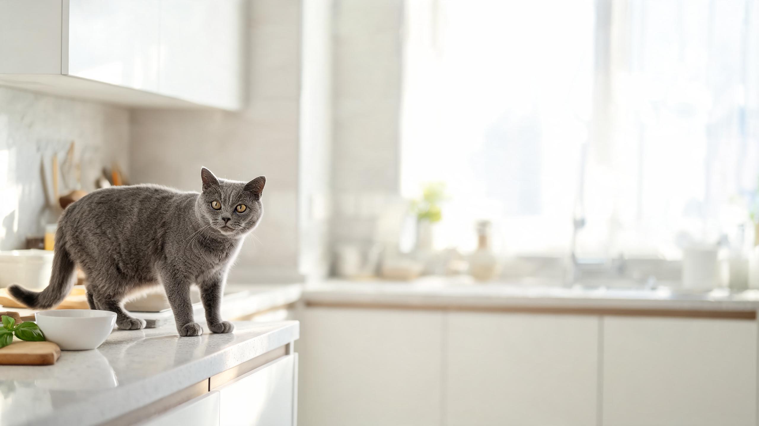 How to Keep Cats Off Countertops