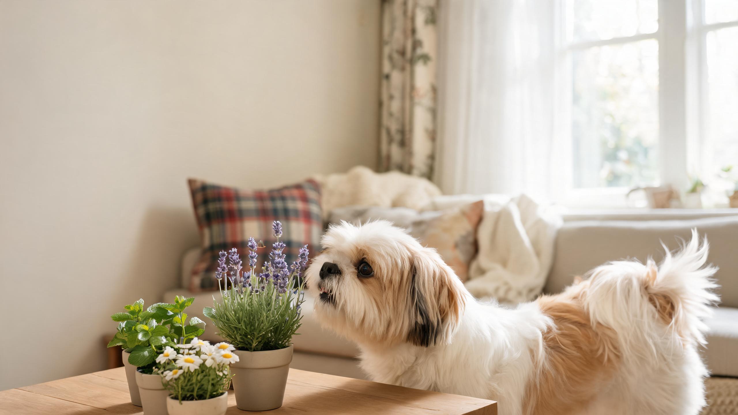 Ideas for creating a stimulating indoor scent garden for your dog