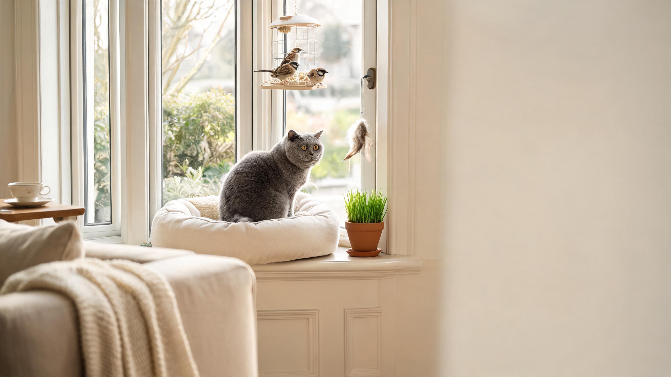 Ideas for Creating a Stimulating Window View for Your Cat