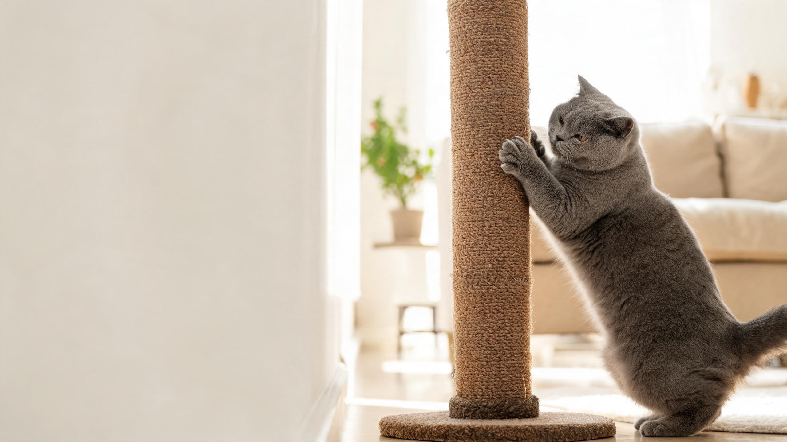 Ideas for encouraging your cat to use safe scratching areas in the home