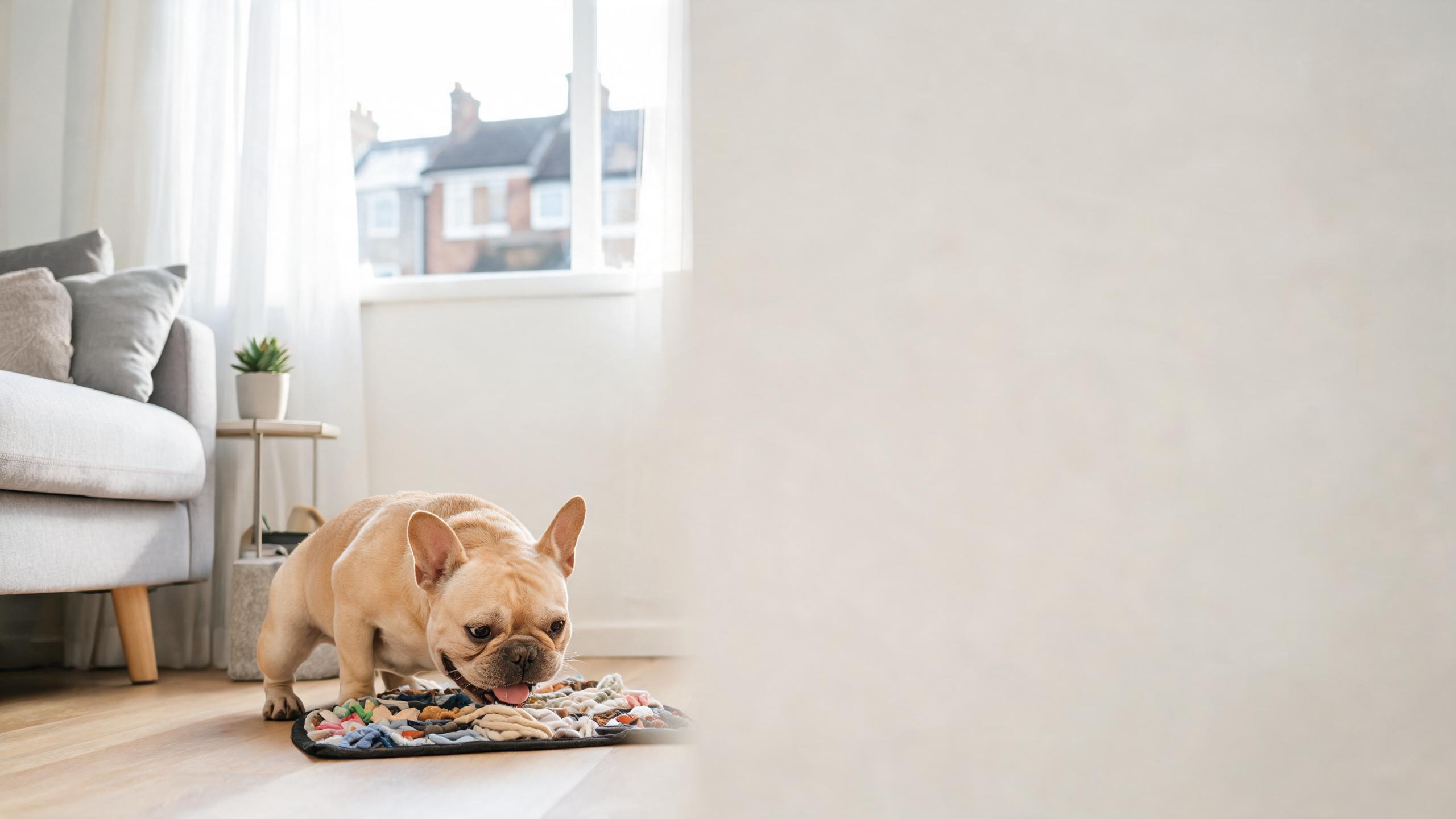 Ideas for mental stimulation games for your dog in small UK spaces