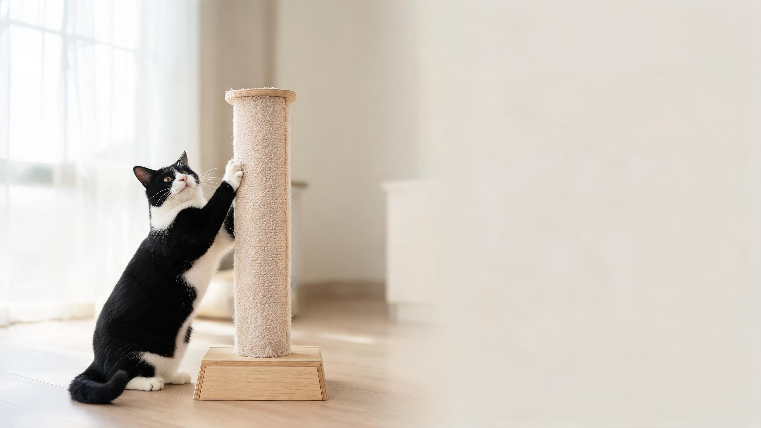 Ideas for Supporting Your Cat's Interest in Gentle Scratching Posts in UK Homes