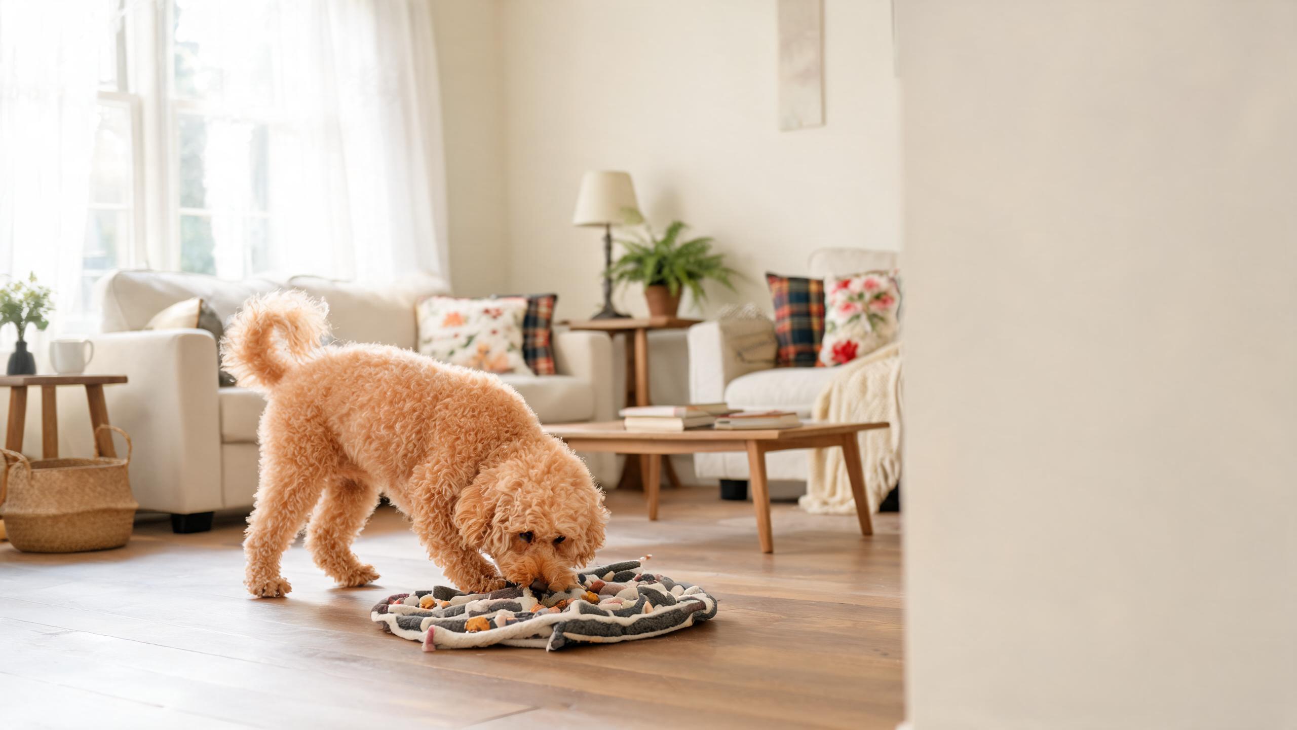Ideas for supporting your dog's natural foraging instincts with household games