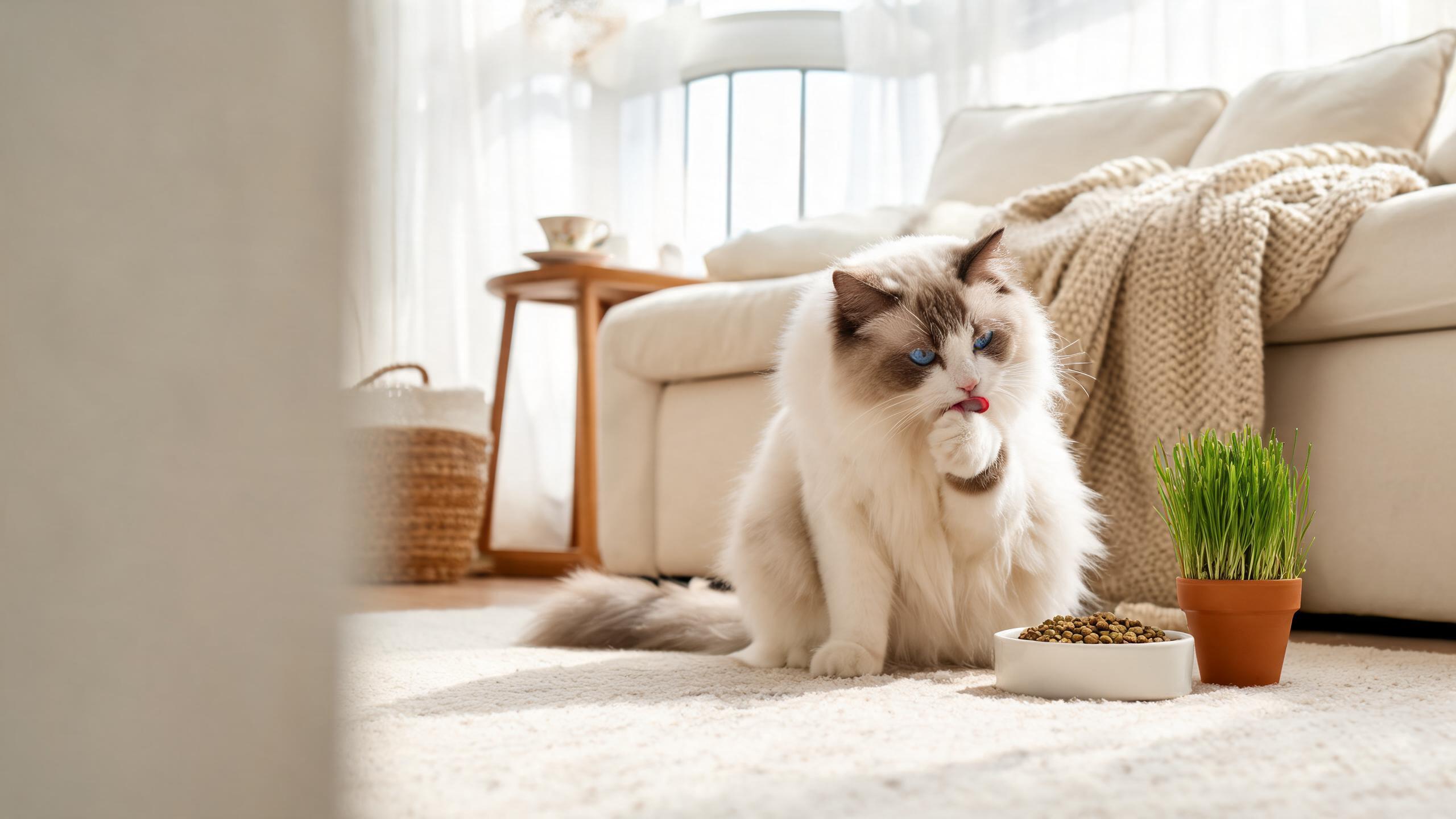 Nutritional Support for Your Cat's Natural Grooming Habits with Plant Based Options